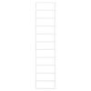 Towel Rack White 9.4"x4.7"x37.8" Steel