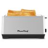 4-Slice Toaster, Extra Wide Long Slot Toaster, 6 Browning Settings, Bagel/Defrost/Reheat Functions, Removable Crumb Tray, Upgraded Stainless Steel