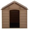 Dog House Brown 100% PP (polypropylene) UV-resistant materials