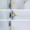 Tub Tile Scrubber Brush 2 in 1 Cleaning Brush Pole Stiff Bristles Scouring Pads for Cleaning Bathroom Kitchen Toilet Wall Tub Tile Sink Non-scratch