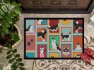 NEW Lots of Siberian Husky Doormat Front Door Mat Indoor Outdoor Rugs for Entryway, Non Slip Washable Low Pile, 18H X 27W