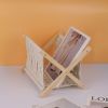Xemussa 1pc Newspaper Baskets, Magazine Rack, Cotton Rope Woven Magazine Holder, Standing Boho Basket, Book Basket for Newspapers, Magazines, Books