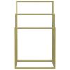 Freestanding Towel Rack Gold 18.9"x9.4"x31.1" Iron