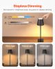 Cordless Table Lamp 2-Pack 5200mAh Built-in Rechargeable Battery Desk Lamp Black
