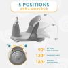 Baby Bath Seat for Sitting Babies Grey Non Slip Baby Bathtub Chair for 6 to 36 Months Comfortable Bath Seat for Infants and Toddlers