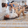 LOOM & LUXE Collection 5X7 Cream/Ivory /Medallion Non-Shedding Living Room Bedroom Dining Home Office Stylish and Stain Resistant Area Rug