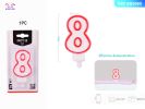 Number 8 Birthday Candle 3D Number Happy Birthday Cake Candles for Birthday Party Wedding Decoration Reunions Theme Party 7cm 24pcs