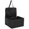 Dog Car Seat Black 600D Oxford Fabric 17.7x17.7x9.8/21.7 in