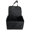 Dog Car Seat Black 600D Oxford Fabric 17.7x17.7x9.8/21.7 in