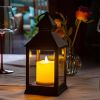 Vintage Lantern Decorative LED Flickering Flameless Candle with Timer