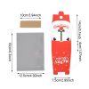 8 Pcs Mini Christmas Candy Boxes with Cellophane Bags and Twist Ties Cartoon Santa Claus Design Gift Box Paper Merry Christmas Goodie Cookie Boxes for