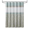 Printed and Embroidered Shower Curtain