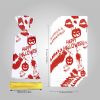 50Pcs Halloween Cellophane Candy Bags with Twist Ties Horrific Bloody Treat Bags 4 Pattern Gift Goody Snack Sweet Bags for Halloween Murder Theme Part