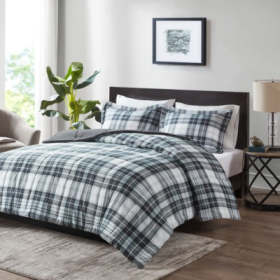 Scotchgard Down  All Season Comforter Set (Option: Navy grey-Queen)