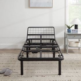 Electric Head Foot Adjustable Bed Base with Remote (size: twin xl)