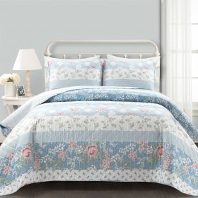 Floral Cottage Lightweight Quilt Set (size: full/queen)