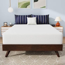 Charcoal Infused Memory Foam Mattress with Removable Cover (size: full 10-inch)