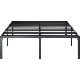 18-inch Metal Platform Bed Frame with Under-Bed Storage Space (size: Full)