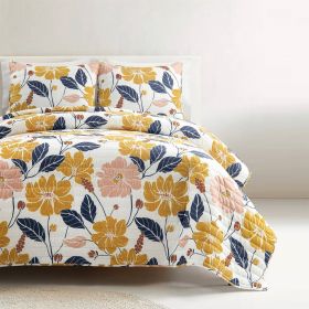Aloha Hawaiian Floral Lightweight Quilt Set (size: full/queen)