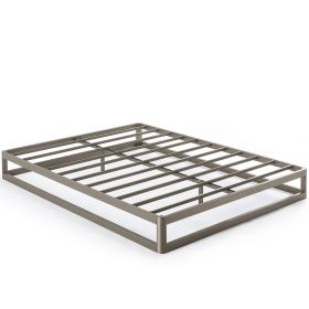 Modern Heavy Duty Low Profile Metal Platform Bed Frame (size: Full)
