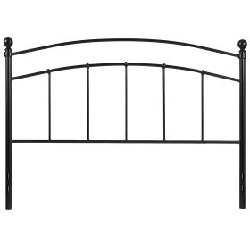 Contemporary Classic Headboard in Black Metal Finish (size: King)