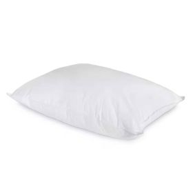 Cotton Bed Pillow with Down Alternative Polyester Fiber Fill (size: jumbo standard)