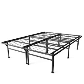 18-inch High Rise Folding Metal Platform Bed Frame (size: King)