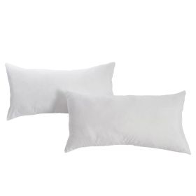 set of 2 -Bed Pillow with Plush Polyester Fill and 2 Pillowcases (size: King)