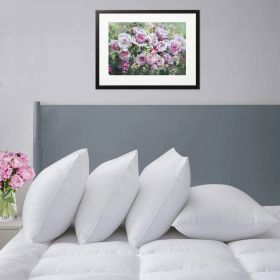 Set of 4 Down Alternative Pillows - Machine Washable (size: King)