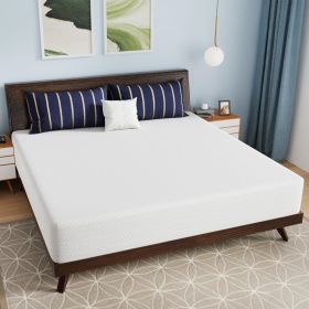 Charcoal Infused Memory Foam Mattress with Removable Cover (size: lking 12-inch)