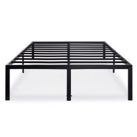 18-inch High Rise Heavy Duty Metal Platform Bed Frame with Steel Slats (size: King)