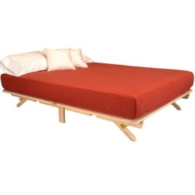 Farmhouse Solid Wood Platform Bed Made in USA (size: Queen)
