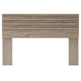 Farmhouse Headboard Wood Finish (Color: rustic natural, size: Queen)