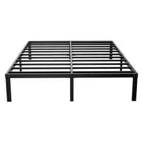 16-inch Heavy Duty Metal Bed Frame with 3,500 lbs Weight Capacity (size: Queen)