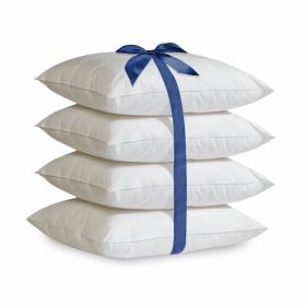 Set of 4 Down Alternative Pillows - Machine Washable (size: standard)