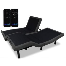 Adjustable Bed Frame Base with Wireless Remote (size: King)