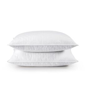 Set of 2 Machine Washable Down Feather Blend Pillow (size: Queen)