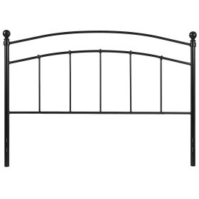 Contemporary Classic Headboard in Black Metal Finish (size: Twin)