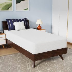 Charcoal Infused Memory Foam Mattress with Removable Cover (size: twin 10-inch)