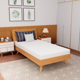 Charcoal Infused Memory Foam Mattress with Removable Cover (size: twin 5-inch)