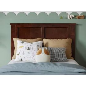 Traditional Style Headboard in Walnut Wood Finish (size: Twin)