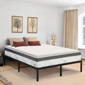 2-inch Thick Plush High Density Foam Mattress Topper Pad - Medium Firm (size: Twin)