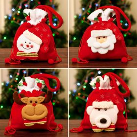 4pcs Different Santas Gift Bags,  Jewelry Pouches, Jewelry Gift Bags, Packaging Bags for Party, Jewelry, Festival, Bathroom Soaps, Makeup  Favor Bags (Color: as pic A)