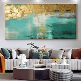 Handmade Oil Painting Large Original Gold Oil Painting on Canvas Abstract Gold Art Painting Bedroom Wall Decor Modern Textured Wall Art Decorative Pai (size: 100x150, Style: 1)