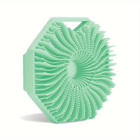 2pcs Natural Silicone Body Brush for Exfoliating and Massage - Soft Scrubber for Shower and Bath (Color: Green, Quantity: 2PCS)