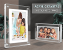 5inches Acrylic Digital Photo Video Frame Battery LCD Touch Screen New