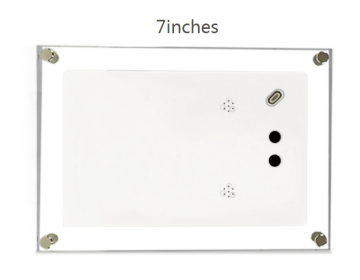 7inches Acrylic Digital Photo Video Frame Battery LCD Touch Screen New (Electrical outlet: EU, Playback method: Vertical play)