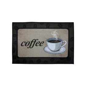 Printed Absorbent & Non-Slip Door Mat - Durable Polyester Carpet with "Kitchen" Design, Ideal for Bathrooms, Hallways, Living Rooms (Color: SJR-45-71-8, size: 17.7*28in/45*71cm)