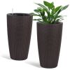 Indoor/Outdoor Modern The appearance is made of imitation rattan Design Planter