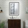 4 Size LED Bathroom Mirror;  Backlit and Front Lighted Mirror for Bathroom;  Wall Mounted Bathroom Vanity Framed Mirror Includes Dimmer;  ; Defogger;